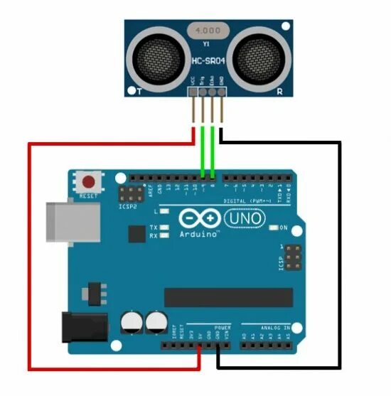 Подключение ультразвукового датчика к ардуино уно Ультразвуковые датчики для Ардуино