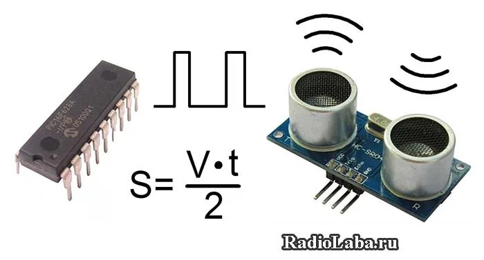 Подключение ультразвуковых датчиков utxdr 407 2 мгц Ультразвуковой датчик HC-SR04. Дальномер на микроконтроллере RadioLaba.ru - прог