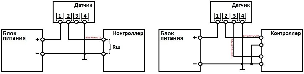 Подключение умного датчика температуры и влажности KFTF-20-I-VA-Q-LCD Канальный датчик влажности и температуры 2003-4162-2100-001