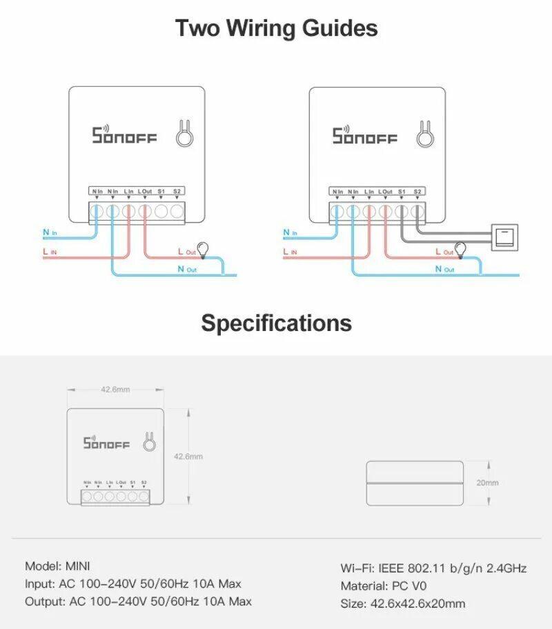 Подключение умного реле smart switch Купить SONOFF MINI умное реле управления светом. Новинка!