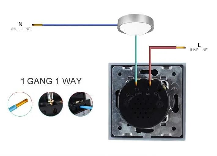 Подключение умного сенсорного выключателя Сенсорный выключатель света livolo. как подключить сенсорный выключатель света 2