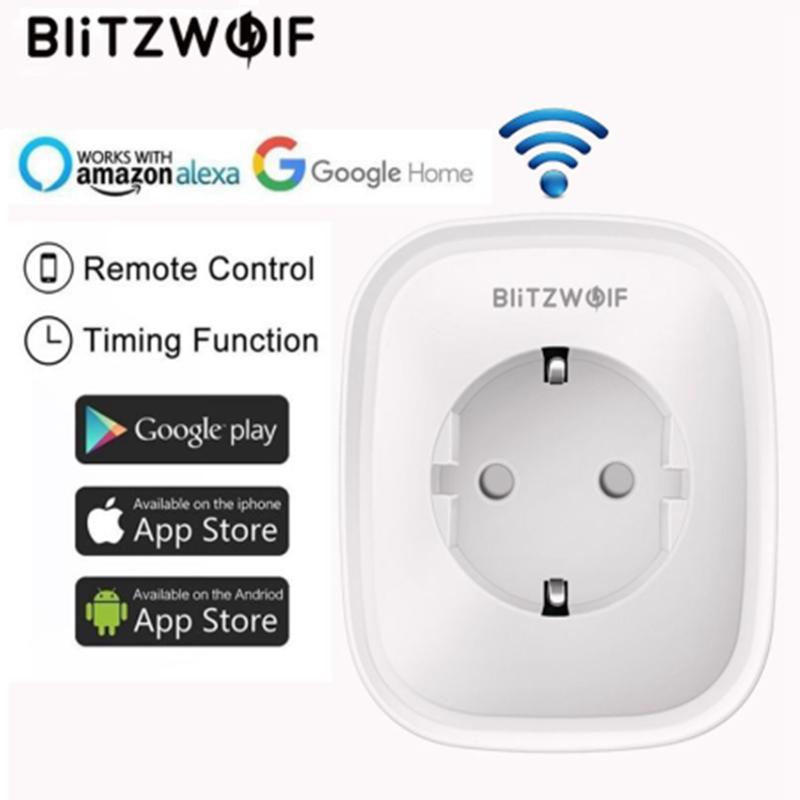 Подключение умной розетки к wifi Розетка BlitzWolf BW-SHP5 WIFI для умного дома, вилка европейского стандарта, 2,