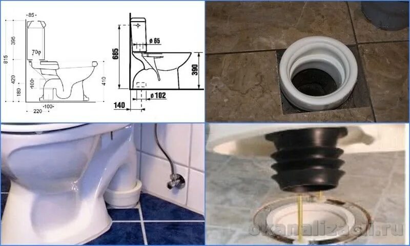 Подключение унитаза с нижней подводкой Как подключить унитаз к канализации в квартире своими руками / Унитаз / Водопров