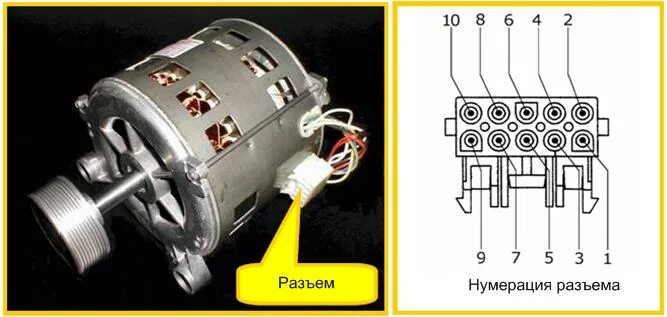 Подключение универсального двигателя Ремонт стиральных машин Candy