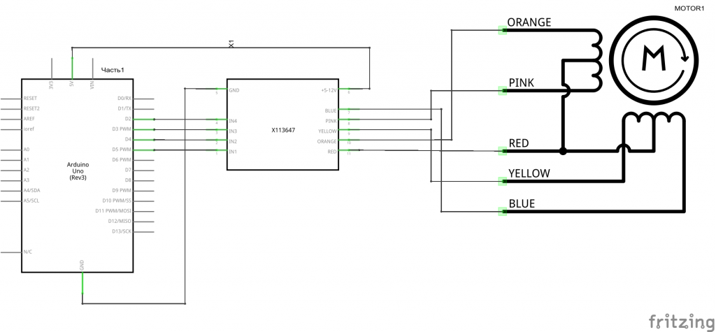 Подключение управления шаговыми двигателями Ардуино. Шаговый двигатель