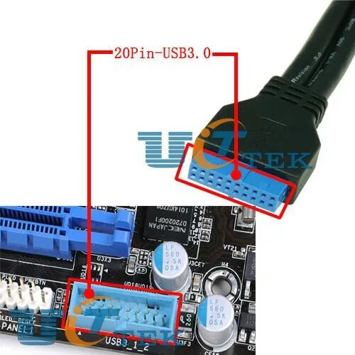 Подключение usb 3 Добавляем USB 3.0 в старый комп (2хUSB + 19 pin)