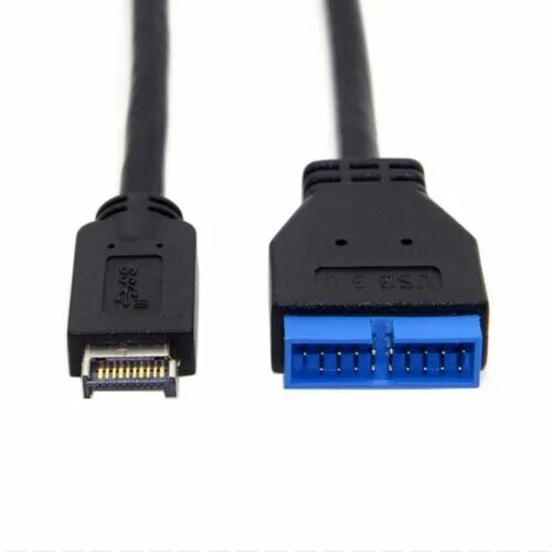 Подключение usb 3 20Pin(19-pin) USB3.0 Male to Type-e USB 3.1 Gen2 A-KEY Male Extension Cable M-M 