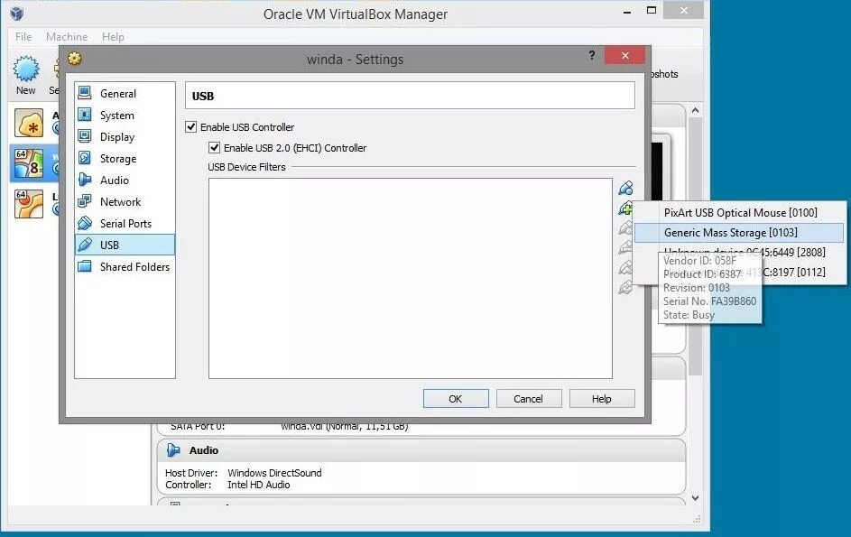 Подключение usb к виртуальной машине virtualbox Как подключить USB к виртуальной машине на VirtualBox