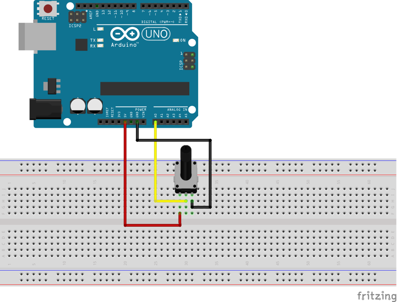 Подключение устройств к arduino Arduino:Примеры/Управление цветом фона окна программы на Processing с помощью Ar