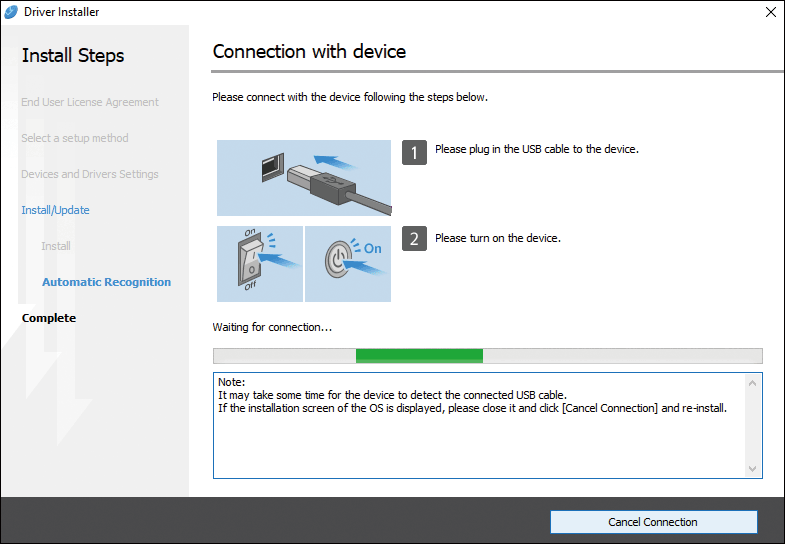 Подключение устройств установка драйверов устройств Installing the Printer Driver for USB Connection (Windows)