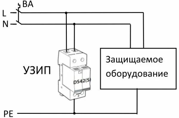 Подключение устройства перенапряжения Защита автоматики и платы управления газового котла от грозы Теплодар - котлы и 