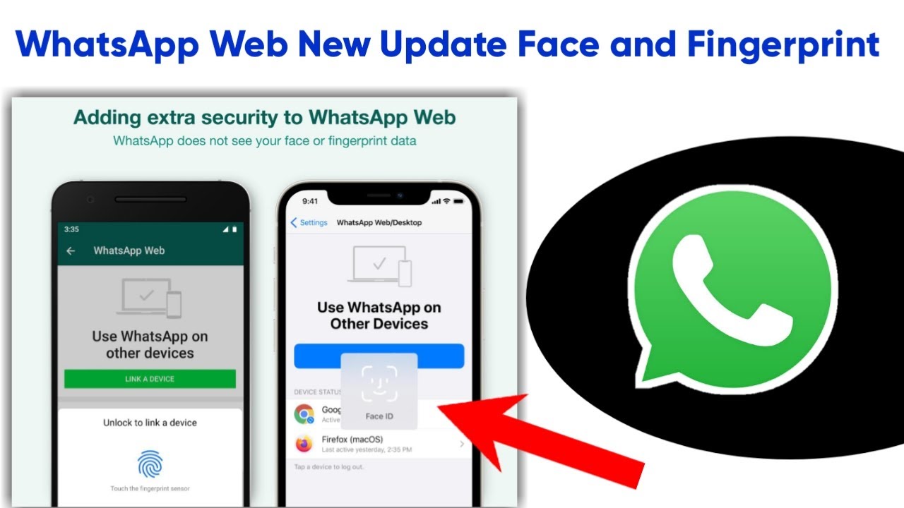 Подключение устройства ватсап WhatsApp Web and Desktop Face and Fingerprint New Update 2021 New Security Featu