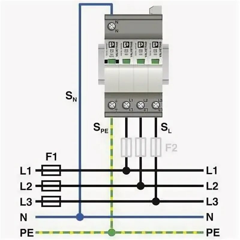 Подключение устройства защиты от импульсных Купить VAL-SEC-T2-3S-350 - Phoenix Contact - 2905345 недорого с доставкой.