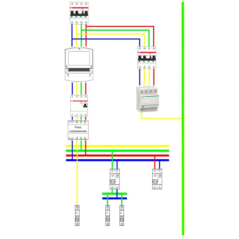 Подключение узип в доме ABB подключение