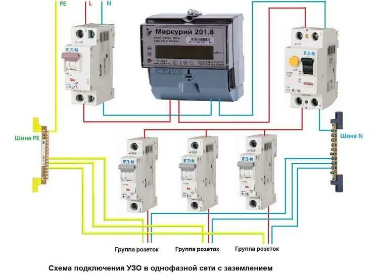 Подключение узо без заземления Устройства защитного отключения купить на сайте ЭТК Оникс.