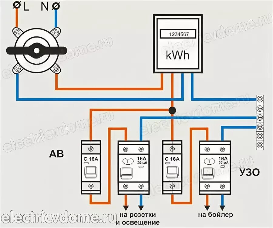 Подключение узо без заземления Как подключить УЗО без заземления Электропроводка, Электротехника, Электричество
