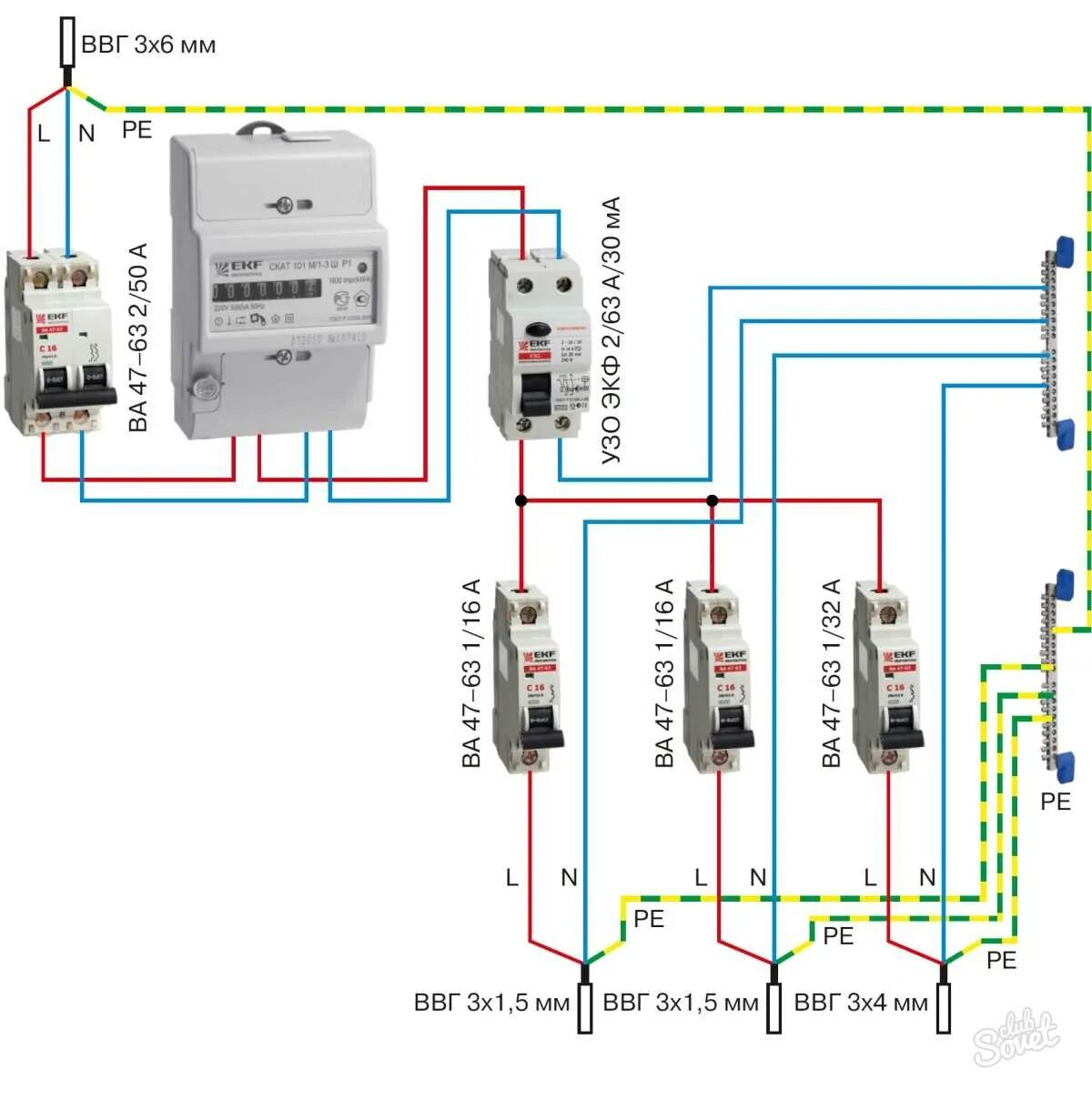 Подключение узо на группу автоматов Как правильно подключить автомат: найдено 88 изображений