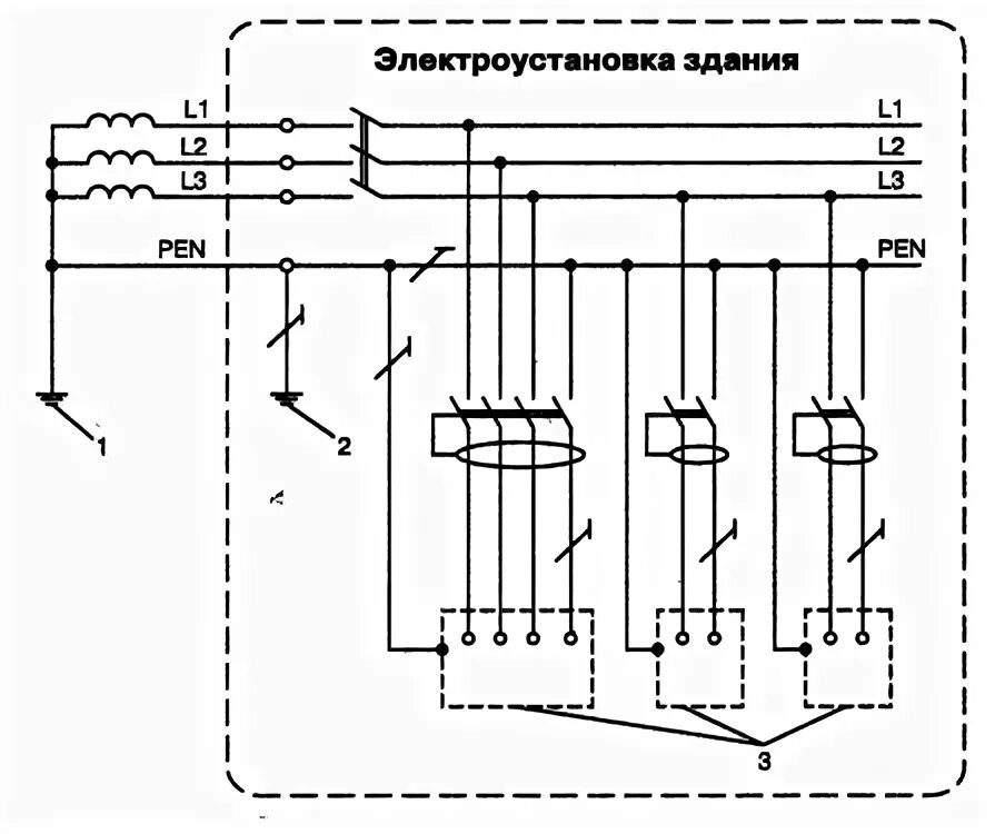 Подключение узо в системе tn c Применение УЗО в различных системах сетей. Схема, описание