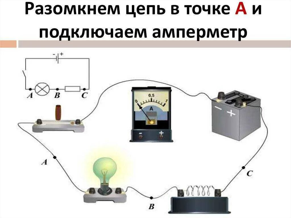 Подключение в электрическую цепь амперметра Картинки СХЕМА СОЕДИНЕНИЯ АМПЕРМЕТРА