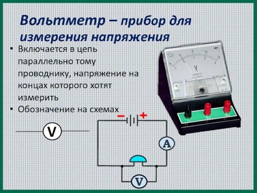 Подключение в цепь электрического напряжения Прибор для измерения силы тока в электрической цепи фото - DelaDom.ru