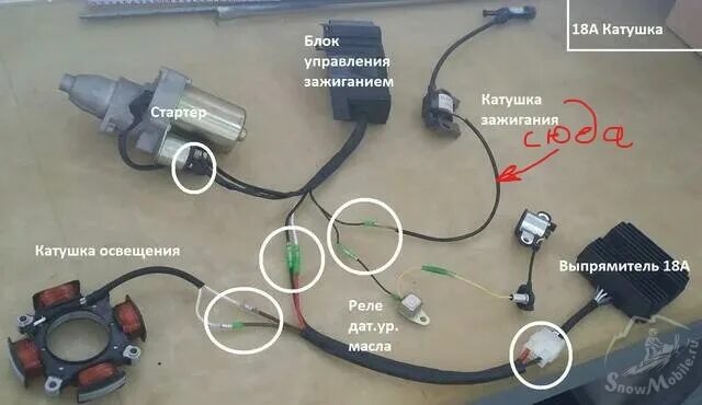 Подключение вакуумного бензонасоса к двигателю лифан 22лс Как подключить счетчик моточасов HeatProf.ru