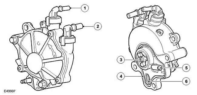 Подключение вакуумного насоса Vacuum brake booster: General information (Discovery 3, 2004-2009) - LRman.ru