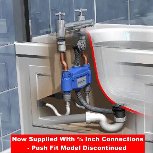 Подключение ванны в частном доме Nova-Flo Bath Overflow Preventor Byretech Ltd