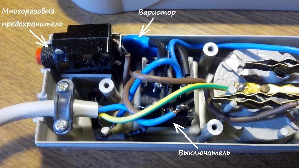 Подключение варисторы удлинителю какой предохранитель Сетевые фильтры 220В, что у них внутри - DRIVE2