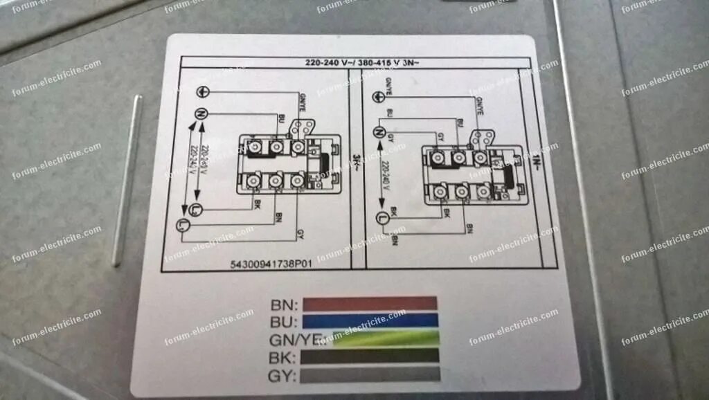 Подключение варочной панели bosch pie631fb1e Forum Électricité Bricovidéo Problème schéma branchement plaque induction Bosch 