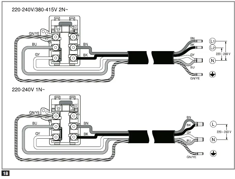 Подключение варочной панели индукционной bosch pie631fb1e схема NEFF T58PTF1L0 Induction Hob Installation Guide