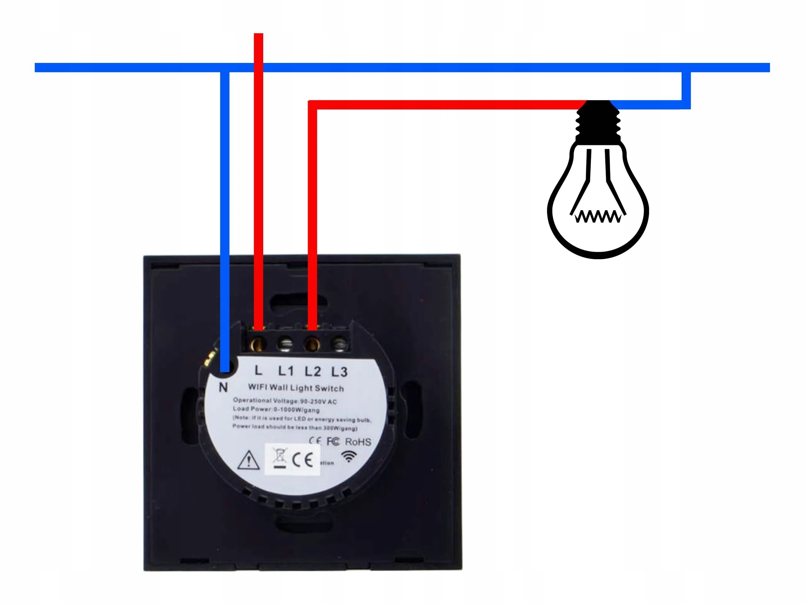 Подключение вай фай выключателя без 0 Умный выключатель света подключение: найдено 90 изображений