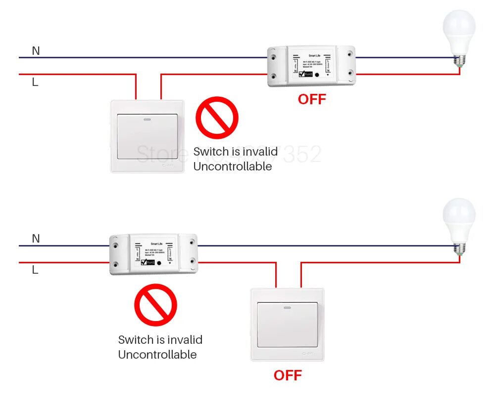 Подключение вай фай выключателя света Монтаж умного выключателя