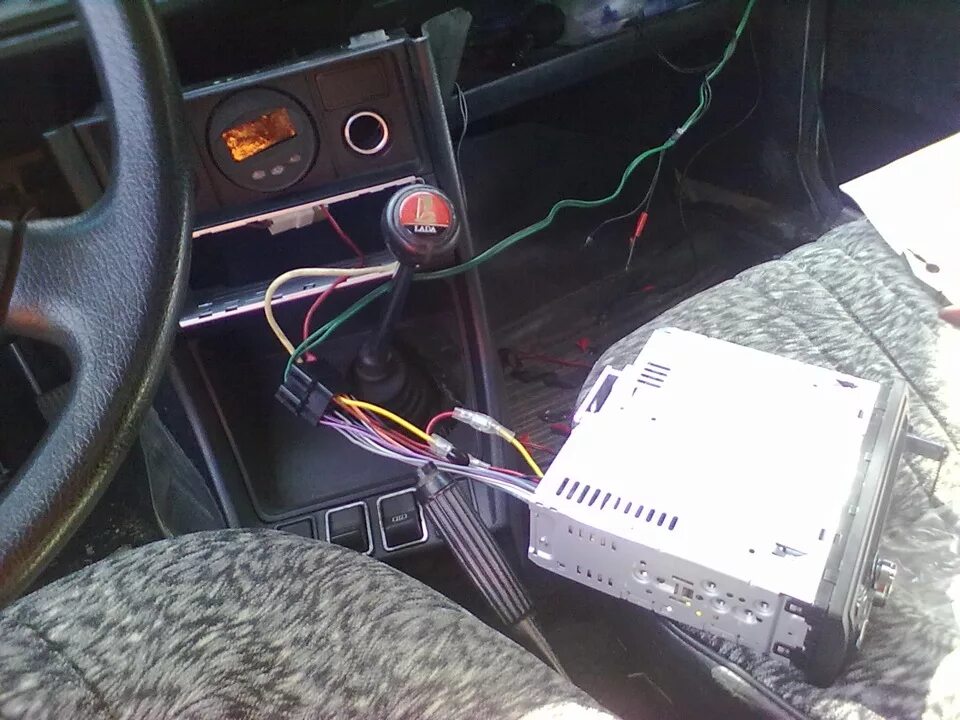 Подключение ваз Магнитола JVC KD-R48EE - Lada 2107, 1,6 л, 1983 года автозвук DRIVE2