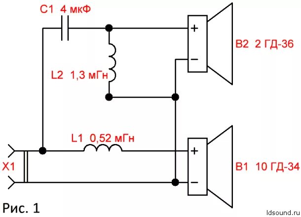 Подключение вч динамиков в акустической системе Компактный громкоговоритель на 10 ГД-34 и 2 ГД-36 ldsound.info