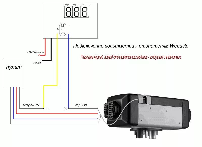 Подключение вебасто к двигателю Установка автономного отопителя - как правильно установить автономку в легковой 