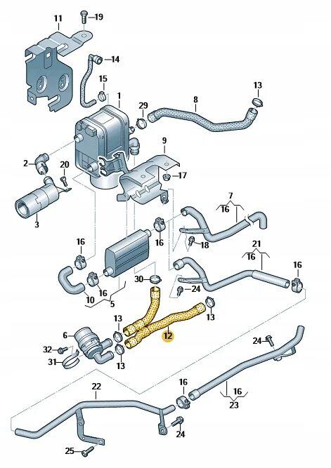 Подключение вебасто к системе охлаждения фольксваген тигуан 1K0819350B шланг шланг водяной webasto volkswagen caddy гольф touran купить по ц