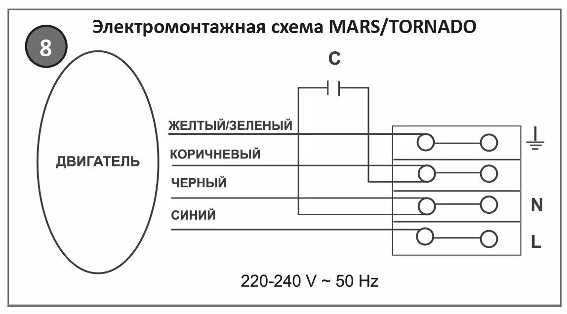 Подключение вентилятора через конденсатор Вентилятор MARS GDF 200 центробежный канальный D 200 - купить в интернет-магазин