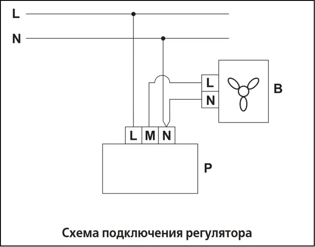 Подключение регулятора скорости вентилятора