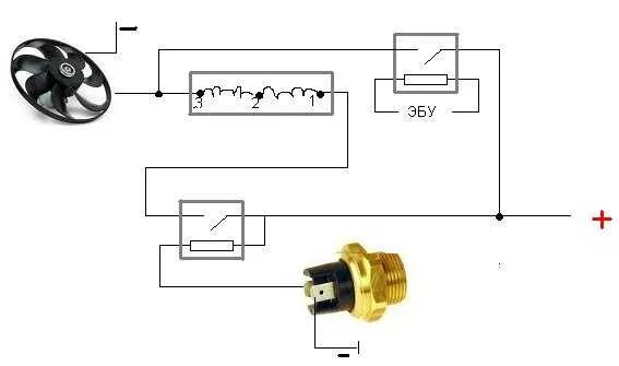 Подключение вентилятора охлаждения через датчик Картинки СХЕМА ПОДКЛЮЧЕНИЯ РЕЛЕ ДАТЧИКА ТЕМПЕРАТУРЫ