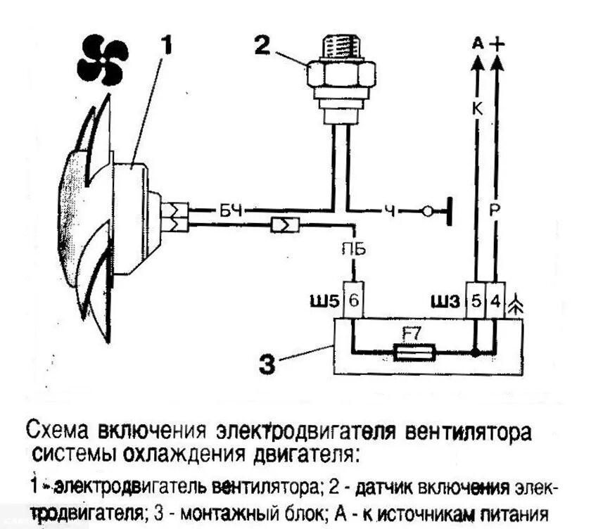 Подключение вентилятора охлаждения через датчик ваз 2107 Как изменить температуру включения вентилятора ВАЗ-2110