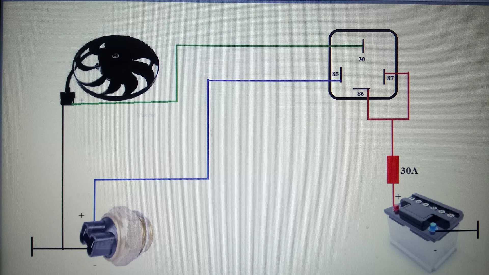 Подключение вентилятора охлаждения через реле ваз Электро вентилятор охлаждения - Lada 21063, 1,3 л, 1987 года электроника DRIVE2