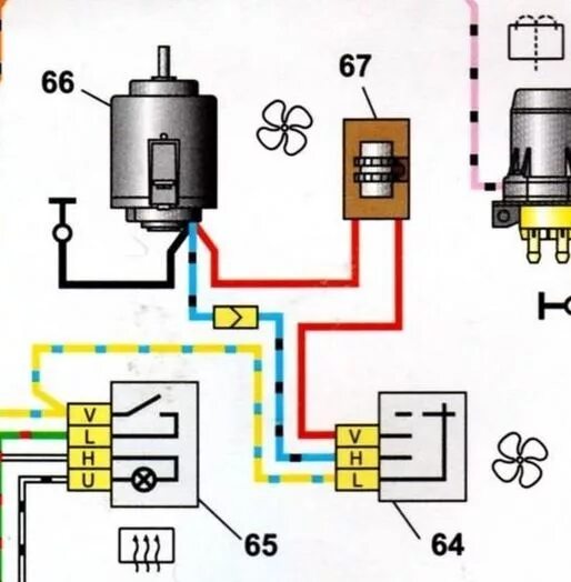 Подключение вентилятора печки ваз 2107 Ответы Mail.ru: про провода массы ВАЗ2105 инжектор