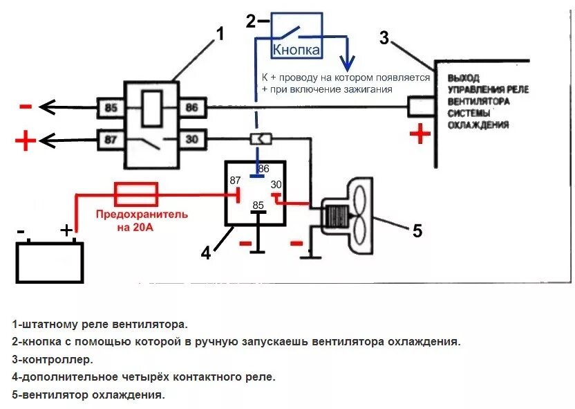 Включение вентилятора на малые обороты - Lada 21120, 1,5 л, 2001 года электроник