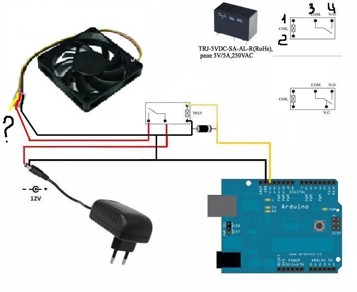 Подключение вентиляторов к блоку питания Подключение вентилятора 12V Амперка / Форум