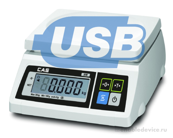 Подключение весов cas к компьютеру Подключение весов CAS SW к компьютеру (USB) * EnableDevice