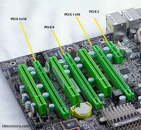 Подключение видеокарт к матери без pci e Ответы Mail.ru: как понять сколько на материнке слотов под видеокарту? вопрос