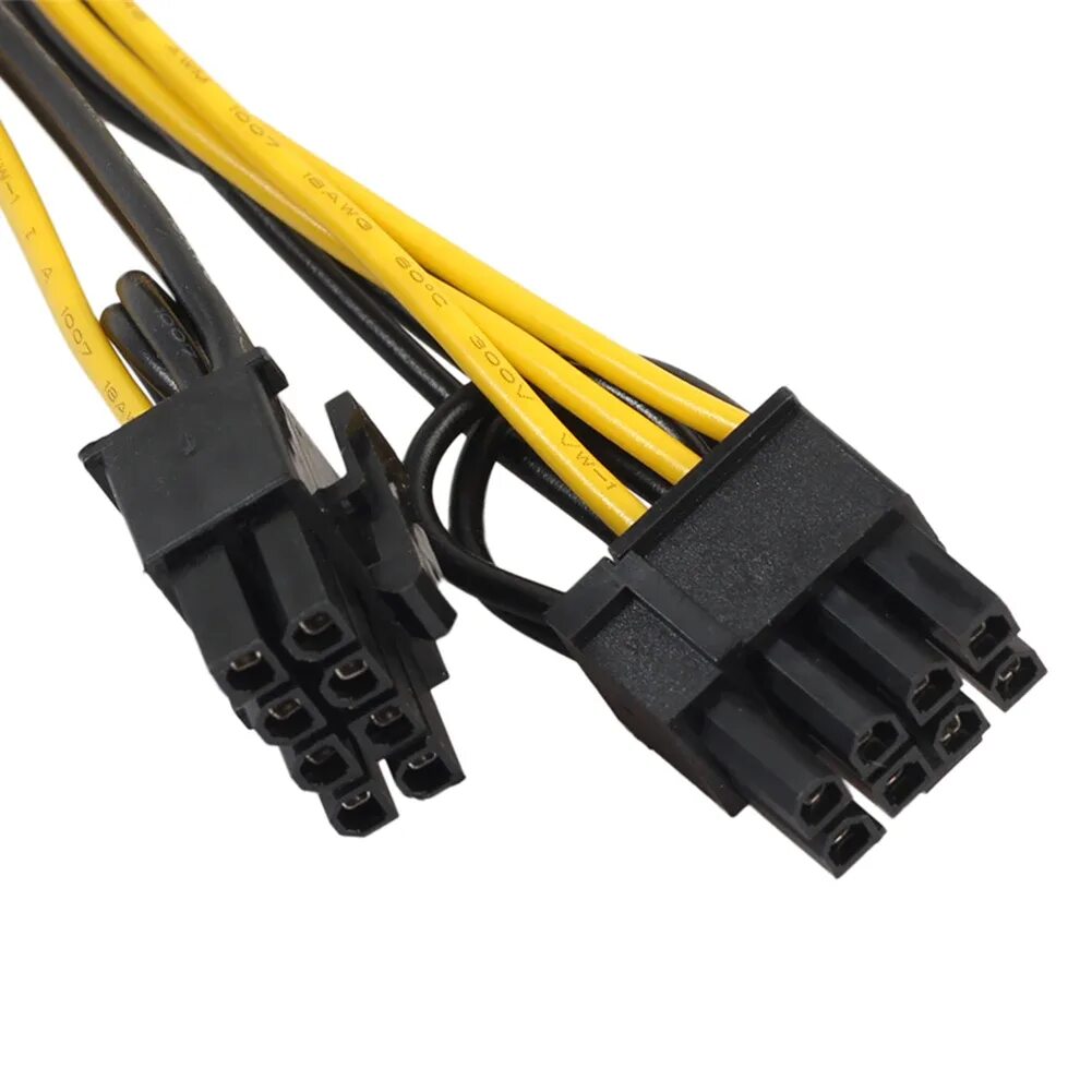 Подключение видеокарты 6 2 pin Компьютерная шина PCI-E 6 Pin к двойному 8 Pin AliExpress