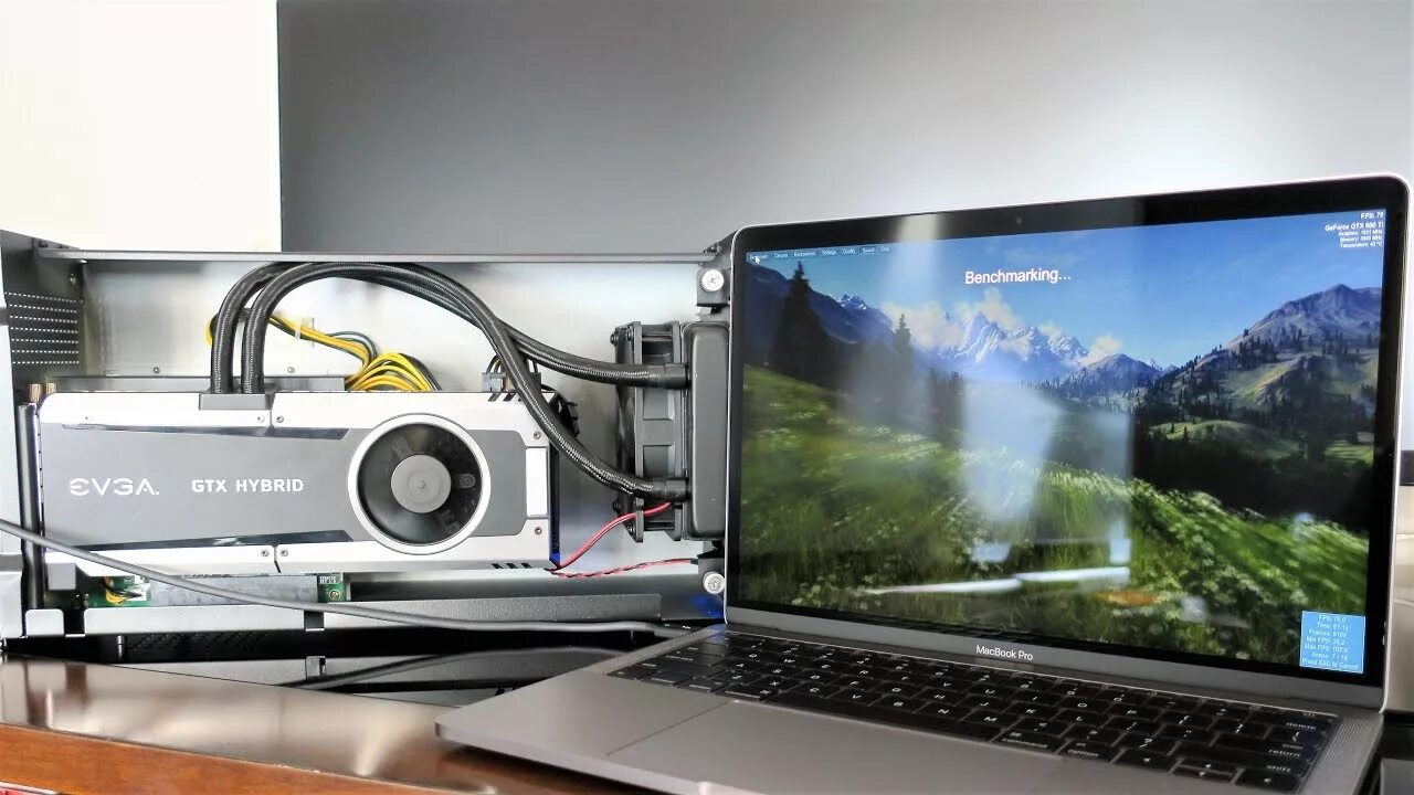 Подключение видеокарты через thunderbolt AKiTiO Node Thunderbolt 3 eGPU Late 2016 MacBook Pro - GTX 980 ti Windows 10 - Y