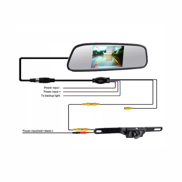 Подключение видеорегистратора к зеркалу заднего вида Wholesale OEM 4.3 inch 5 inch 7inch 10 inch car rearview mirror monitor Customiz