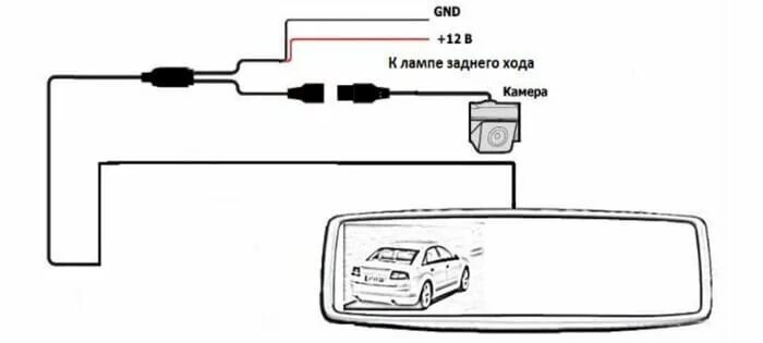 Подключение видеорегистратора к зеркалу заднего вида Как установить зеркало регистратор с камерой заднего вида